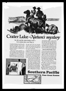 Southern Pacific advertisement for Crater Lake