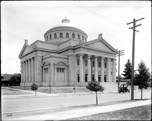 Exterior view of Pasadena's Christian Science Church, ca.1910