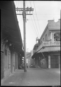 View of Ferguson Alley in Los Angeles's old Chinatown, November 1933