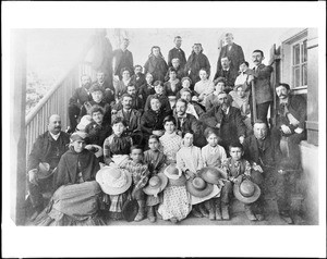 Portrait of the Del Valle family, Rancho Camulos, Ventura, ca.1888