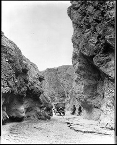 View of Superstition Canyon at the entrance to Death Valley, California, ca.1900/1950