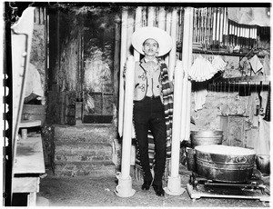 Old vaquero on Olvera Street