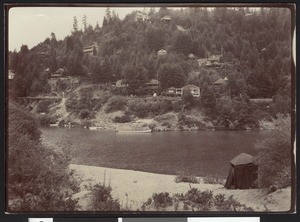 Bathing beach on the Russian River across from Monte Rio