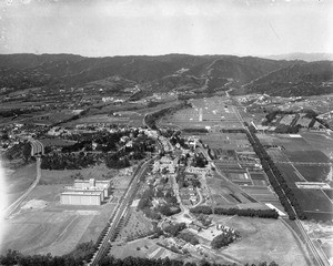 Aerial view of the National Home for Disabled Volunteer Soldiers in Sawtelle, April 1, 1928