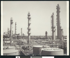 Exterior view of the third Petroleum refinery, ca. 1940