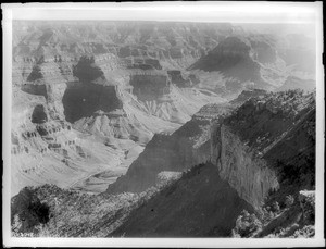 View of the distant Colorado River from Duttons Point, Grand Canyon, ca.1900-1930