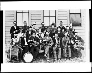 Group portrait of Antelope Valley's first band, ca.1895