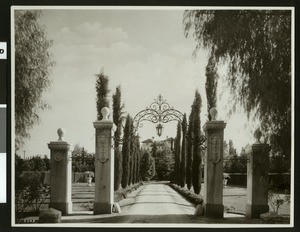 Exterior view of the Sterling residence in Redlands, ca.1900