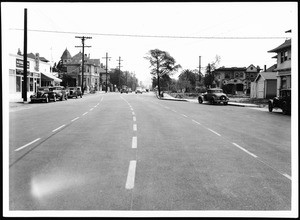 Olympic Boulevard east of Hoover Street, ca.1933-1939