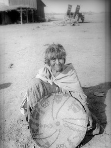 Apache Indian woman basket maker, Palomas, Apache Indian Reservation, ca.1900