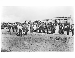 The ground-breaking for the Hotel del Coronado, ca.1886