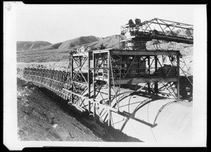 View of the Colorado River aqueduct under construction, December 12, 1936