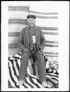 Portrait of Captain Charlie, a Walapai Indian policeman, Kingman, Arizona, ca.1900