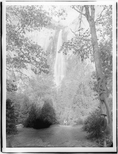 Bridal Veil Falls in Yosemite National Park, 1900-1930