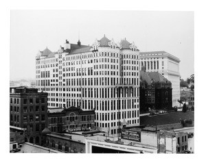 Old Hall of Records, Court House and Hall of Justice, March 26, 1927