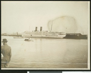 Steamship Yale near San Pedro Harbor, ca.1918