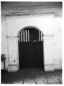 Door of the Mission San Juan Bautista, 1903