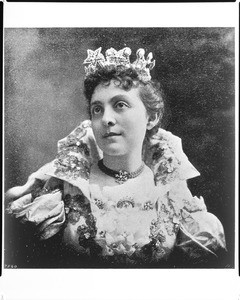 Portrait of La Fiesta de Los Angeles Queen, Miss Francisca Alexander, ca.1897