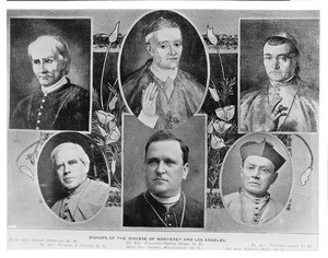 Collage of past and present priests from St. Joseph's Church, 1903