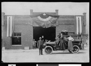 Monrovia's first automated fire engine, 1909