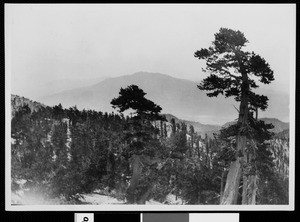 View of Mount San Jacinto from Mount San Gorgonio, ca.1900