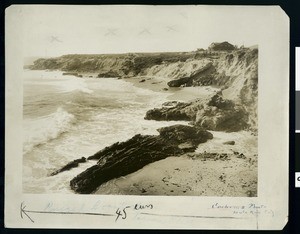 View of Laguna Beach surf and the "Sea Dogs", ca.1885