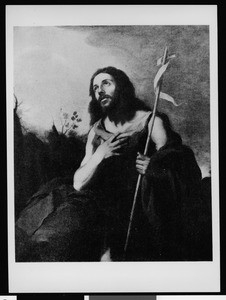 The painting "Saint John in the Wilderness", possibly by Murillo