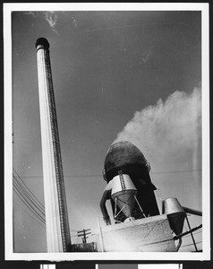 Incinerators at the lumber docks, ca.1930