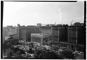 View of Pershing Square from the Pershing Square Building, 1930