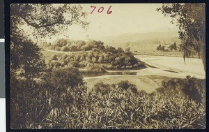 Exterior view of the Bellosguardo estate in Santa Barbara, ca.1920