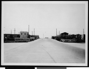 Leana Boulevard west from Grand Canal, showing the portion to be widened, October 5, 1928