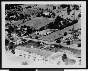 Residences in an unidentified hillside area in Los Angeles