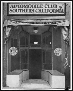 Exterior view of the second office of the Automobile Club of Southern California, 1900