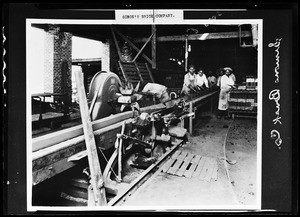 Conveyor belt at the Simon's Brick Company