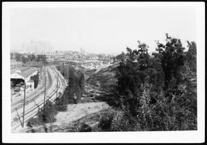 View northeast showing the proposed Ramona Boulevard from a point 100 feet north of the intersection of Mitchell and Echandia Streets, November 15, 1933