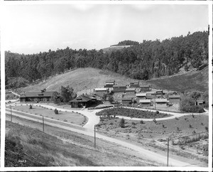 Panoramic view of the Barlow Sanatorium in its early days, Elysian Park, 1915