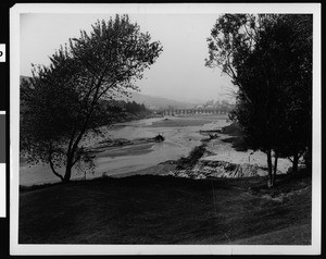 Sludge in an unidentified swollen flood ditch, 1938