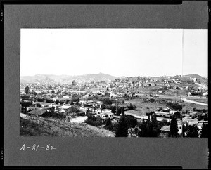 View of Highland Park looking west from Toland Place, March 11, 1932