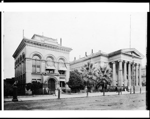 Exterior view of the Hall of Records and Court House in Sacramento