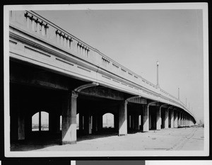 View of the Anaheim Street Viaduct at Wilmington, Octoer 4, 1928