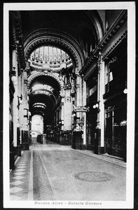 Interior view of the Galeria Guemes in Buenos Aires, Argentina