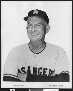 Portrait of the manager of the Los Angeles Angels, Bill Rigney, ca.1961