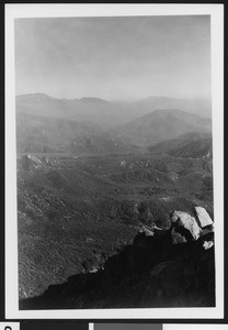 Mount Baldy, seen at a distance from the San Bernardino Mountains, ca.1950