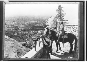 Hikers on Mount Lowe, Altadena