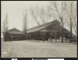 Exterior of the Diamond Match Company Factory in Red Bluff, 1900-1940