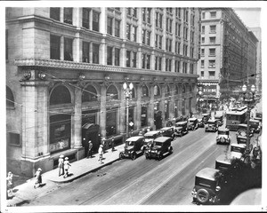 Security Trust & Savings Bank building on Spring Street and 5th Street, Los Angeles, ca.1926