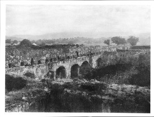 Ruins of Mission Santa Margarita, California, from the top of the ruins, ca.1893