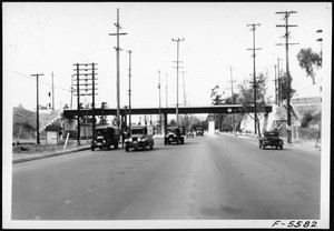 View of Valley Boulevard and Soto Street bridge, February 1936