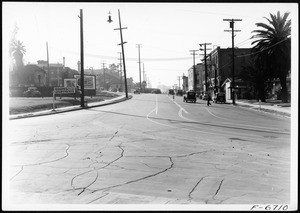 Figueroa Street south from California before construction, January 1939