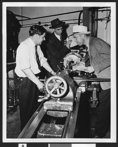 Unidentified employees at a factory, ca.1950